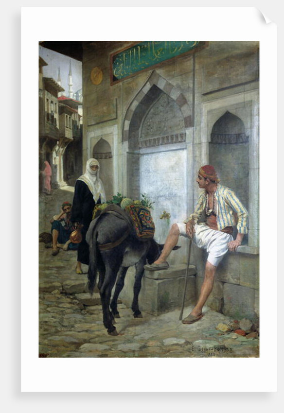 A Street in Istanbul, 1883 by Edouard Debat-Ponsan