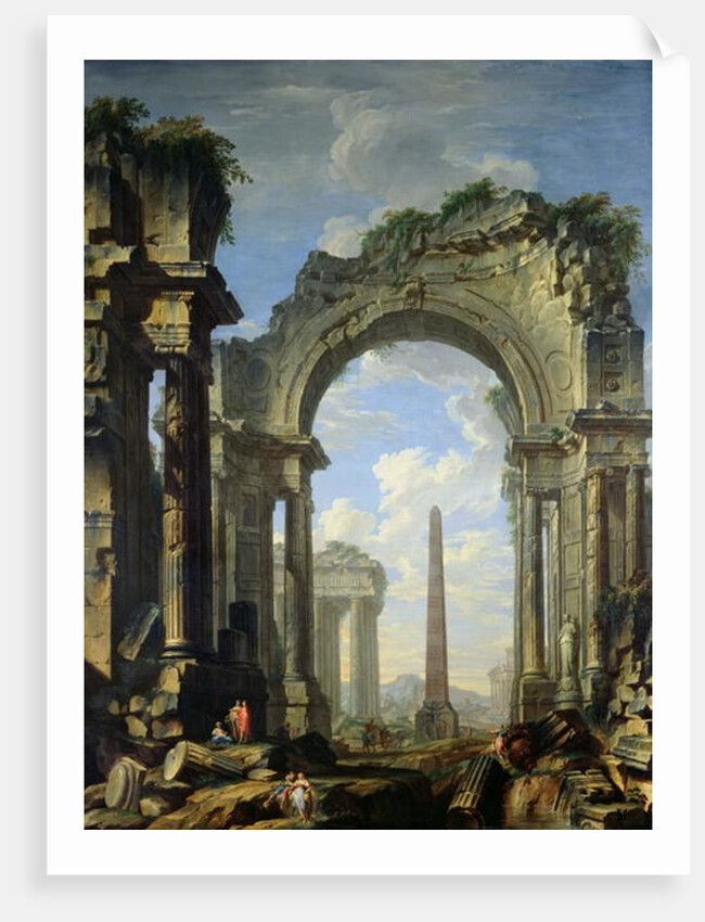 Landscape with Ruins by Giovanni Niccolo Servandoni