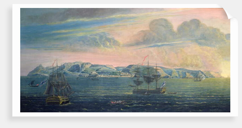 View of the island of St. Helena, c.1820 by French School
