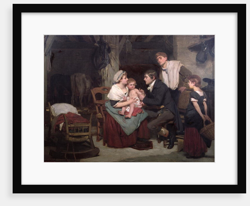 Vaccination against smallpox, c.1800 by French School