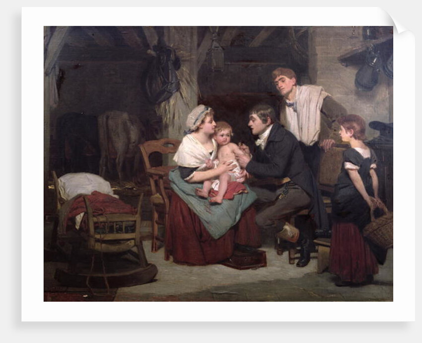 Vaccination against smallpox, c.1800 by French School