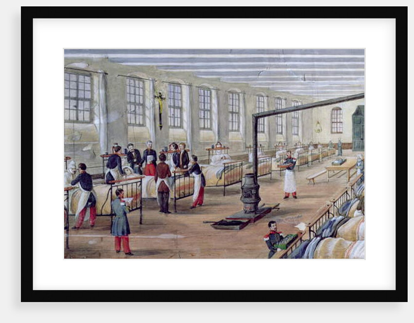 Military Hospital of Val-de-Grace in Paris, 1854 by Louis Amable Crapelet