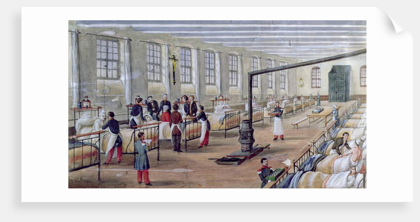 Military Hospital of Val-de-Grace in Paris, 1854 by Louis Amable Crapelet