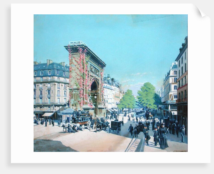 La Porte St. Denis, Paris, 1880 by L. Abeissonier