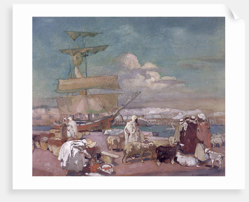 The Port of Algiers, c.1900 by Leon Cauvy