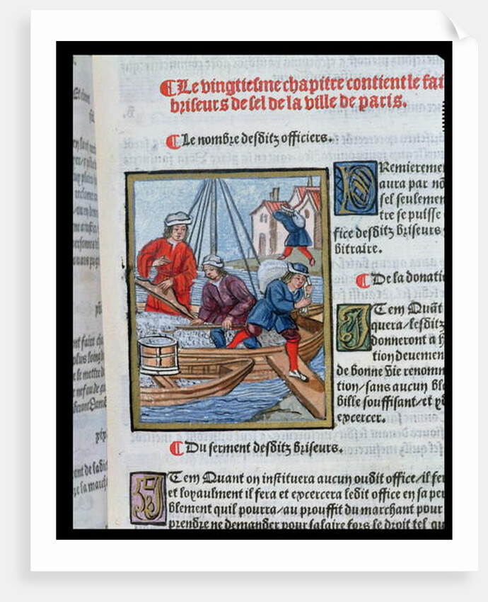 The Measure and Transport of Salt by Antoine (attr. to) Verard