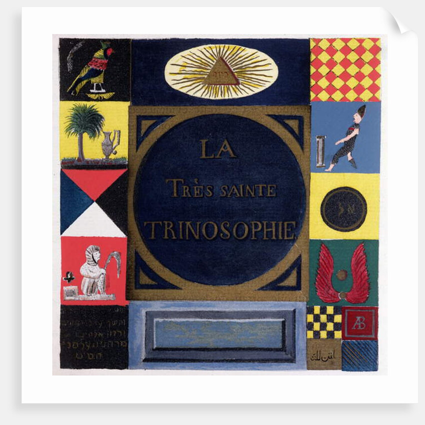 Ms 2400 Frontispiece of 'La Tres Sainte Trinosophie' attributed to the Comte de Saint-Germain by French School