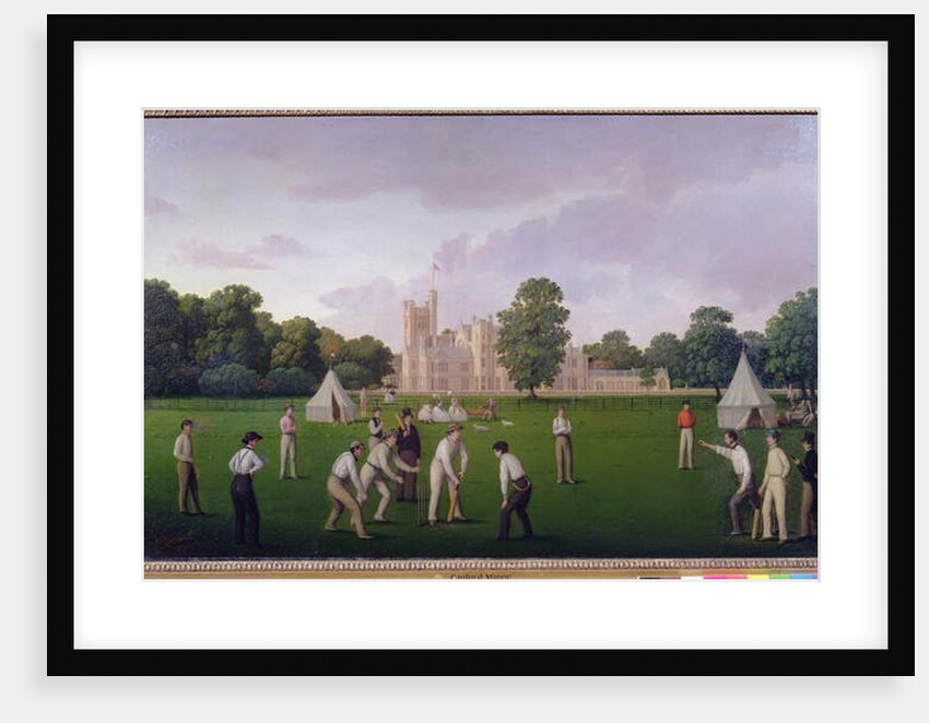 Cricket at Canford Manor, 1855 by English School