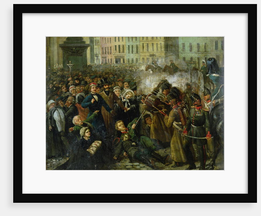 Massacre of Michal Landy, 8th April 1861 by Polish School