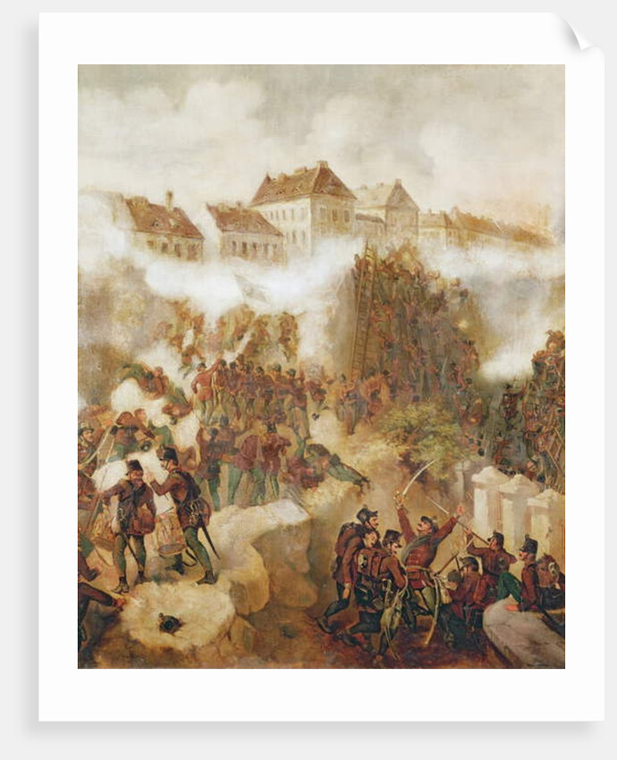 The Recapture of the Buda Fortress by the Hungarian Insurgents on 21st May 1849 by C. Wemik