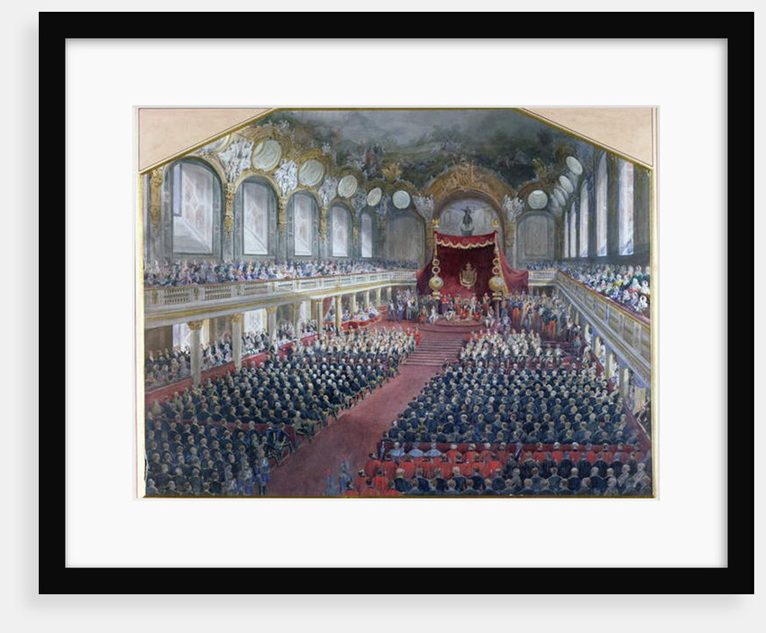 Opening of the Legislative Session in the throne room of the Louvre by Napoleon III on 7th February 1859 by Jean-Louis David