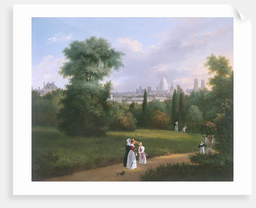 Paris from the Folie-Beaujon, c.1830 by French School