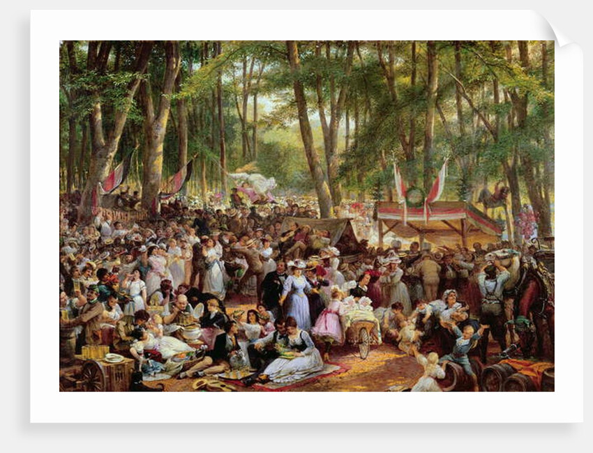 The Waldchestag in 1871 by Johann Heinrich Hasselhorst