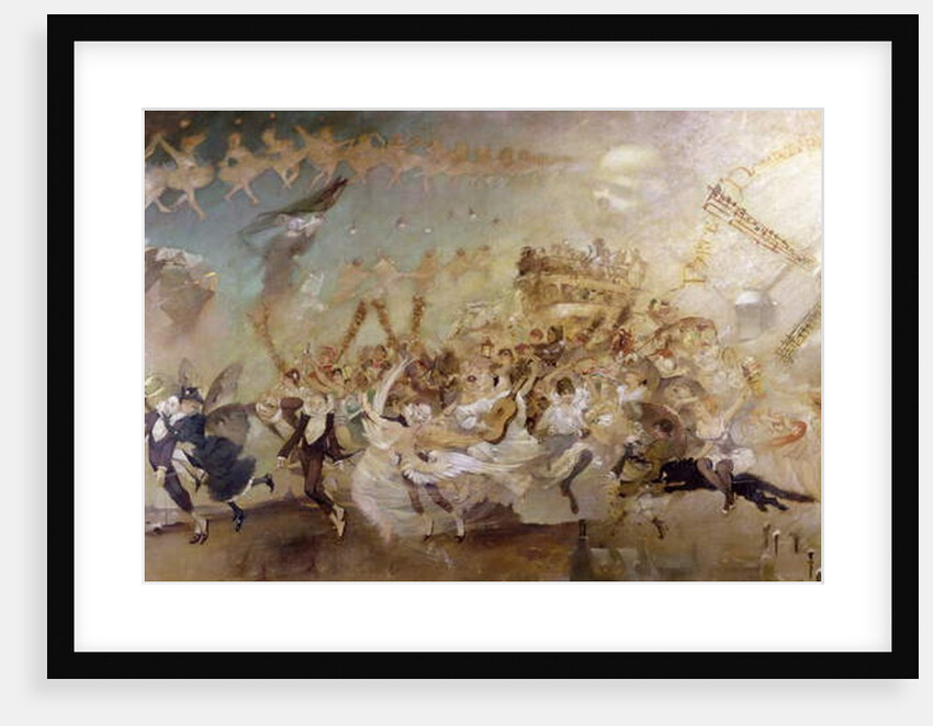 Parce Domine...decoration for the cabaret 'Le Chat Noir' by Adolphe Leon Willette
