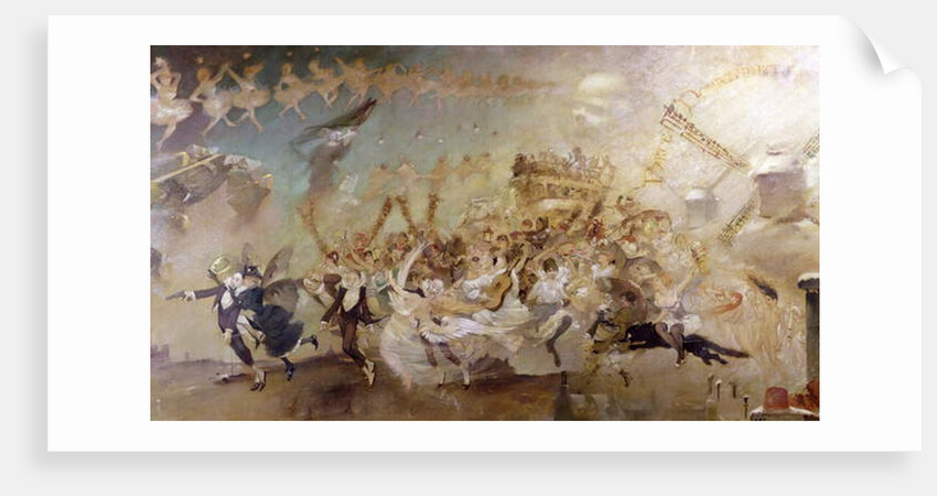 Parce Domine...decoration for the cabaret 'Le Chat Noir' by Adolphe Leon Willette