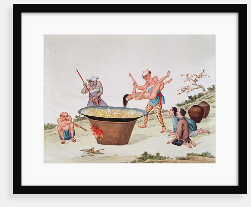 Plunging a woman into boiling water by School Chinese