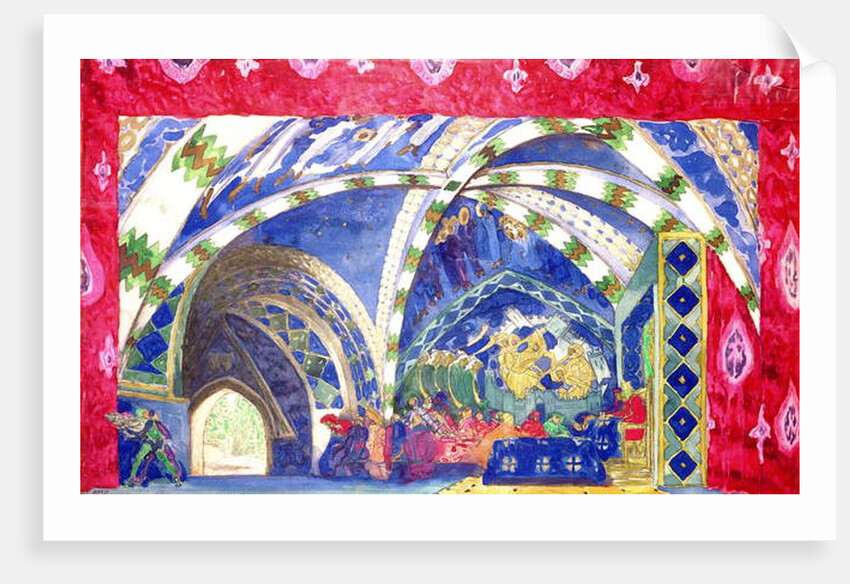 Set Design for 'La Pisanelle, Ou La Mort Parfumee' by Gabriele d'Annunzio, 1913 by Leon Bakst