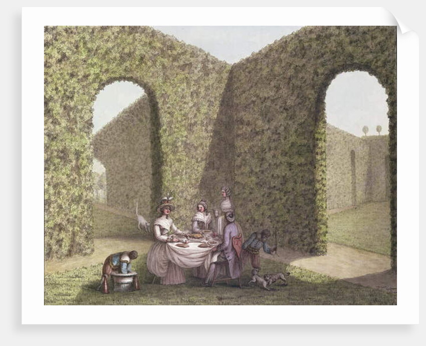 Tea in the Garden by Lequeu Lequeu