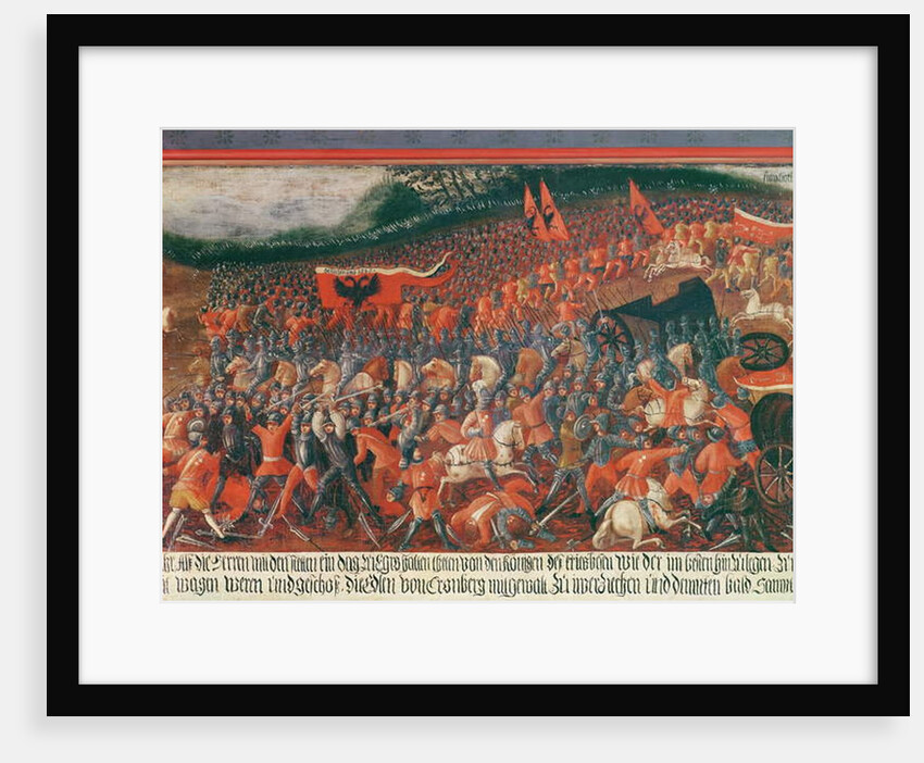Battle of Kronenberg, Germany in c.1388 by German School