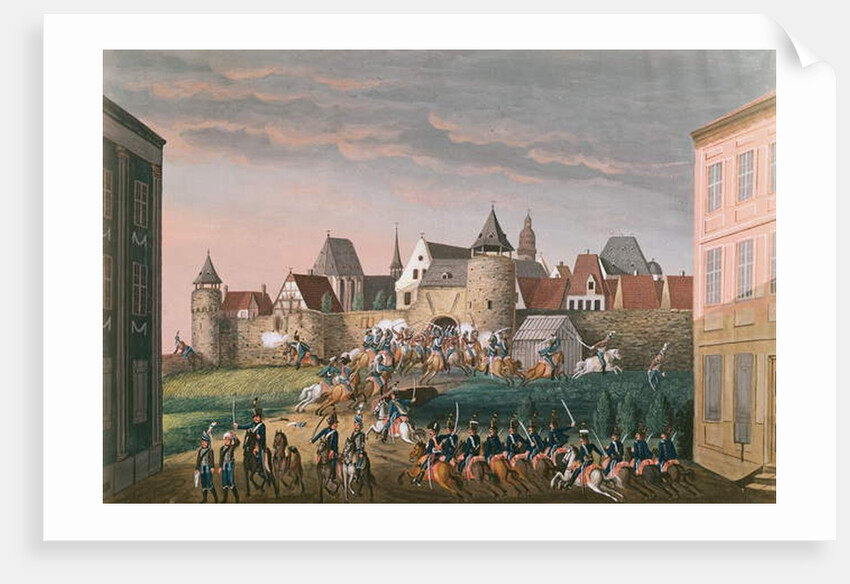 Rush of Imperial troops at Hoscht, 28th August 1800 by French School