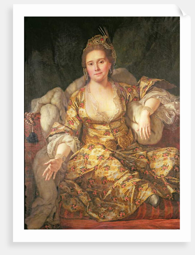 Annette, Comtesse de Vergennes in Oriental Costume, 1766 by Antoine Favray
