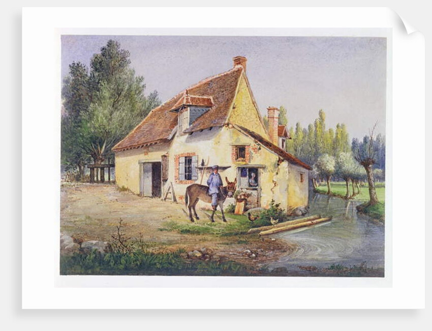 Farm in the Epernay region, c.1850 by French School