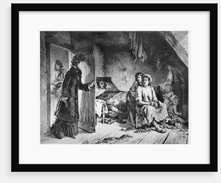At the House of the Poor, c.1880 by Adrien de Boucherville