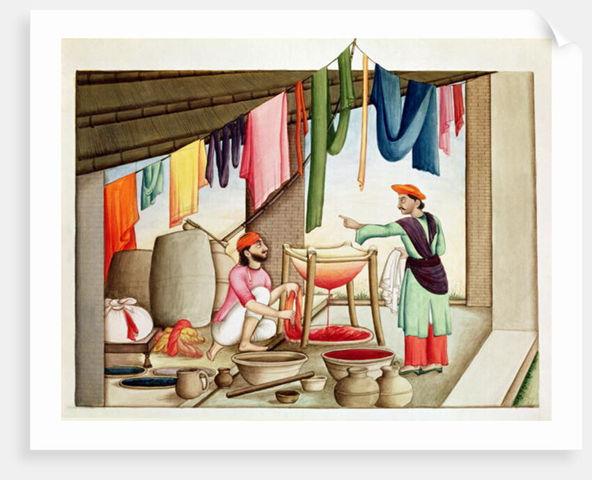 Dyer in India by Indian School