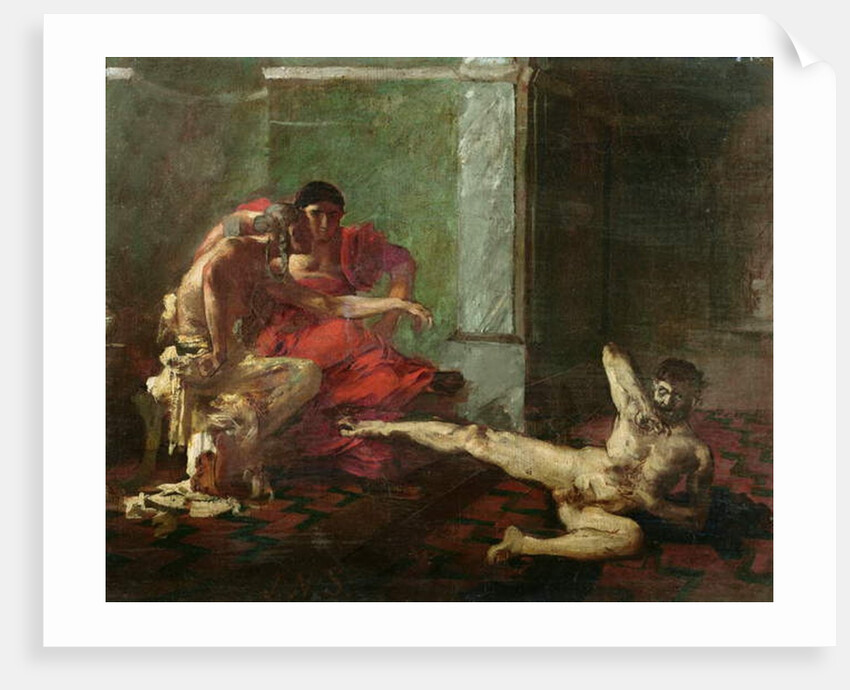 Locusta Testing Poison on a Slave, c.1870-80 by Joseph-Noel Sylvestre