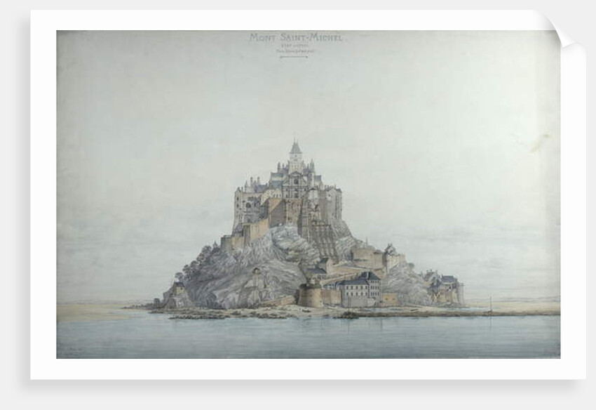Mont Saint-Michel, 1873 by Edouard-Jules Corroyer