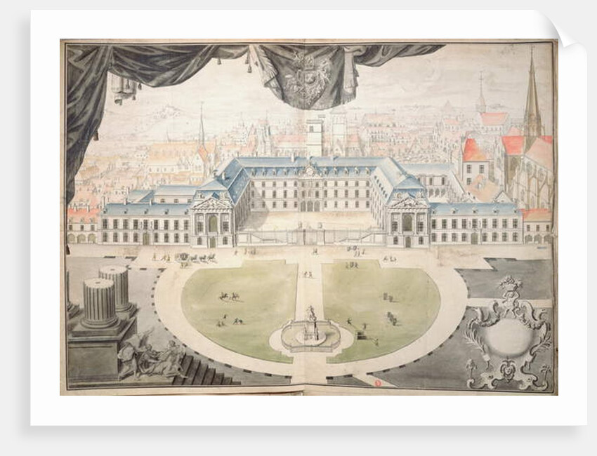 Project for restoration of the Palace of the Dukes of Burgundy in Dijon, 1698 by Jules Hardouin Mansart