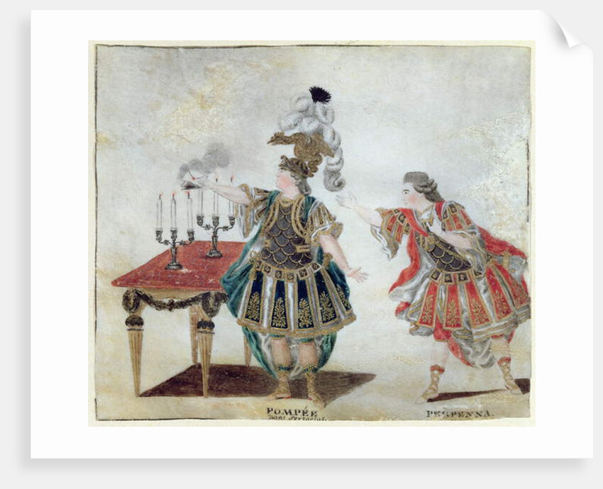 Pompey and Perpenna in the tragedy 'Sertorius' by Corneille, c.1780 by Wirscher Wirscher