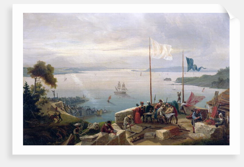 Foundation of the city of Quebec by Samuel de Champlain in 1608, 1848 by Ambroise-Louis Garneray