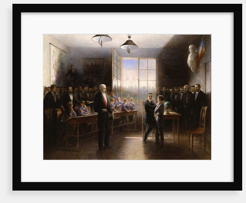Visit of President Felix Faure to the Institution Nationale des Sourds-Muets, 1887 by Hendrieus Jacobus Burgers