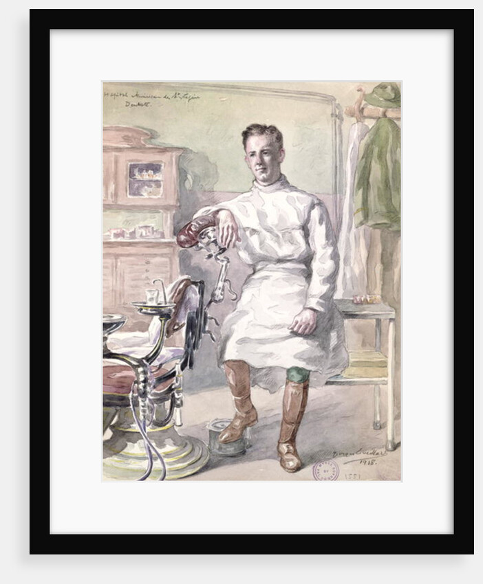 Military Dentist at the American Hospital of St. Nazaire, 1918 by Georges Eveillard
