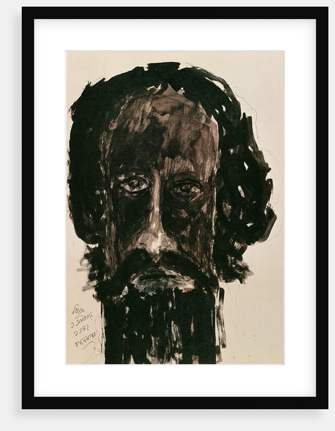 Self-portrait by Rabindranath Tagore