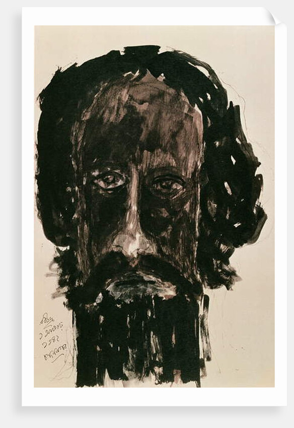 Self-portrait by Rabindranath Tagore
