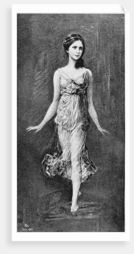 Isadora Duncan November 1902 by Frederich August Kaulbach