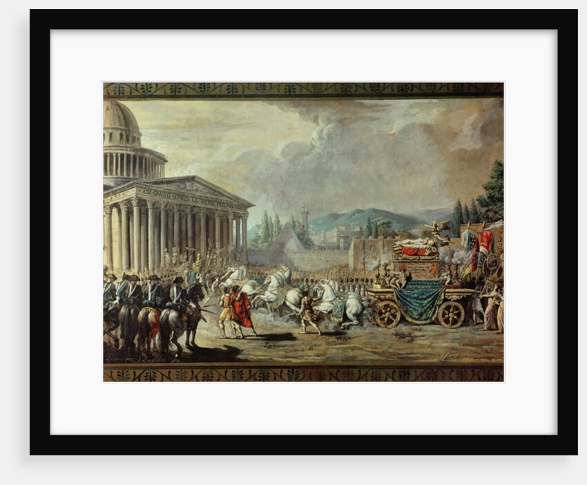 The Translation of the Mortal Remains of Voltaire to the Pantheon in Paris on 10th July 1791 by Louis Jean Francois I Lagrenee