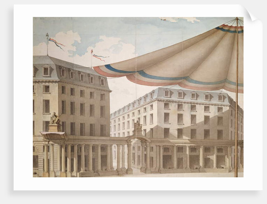 Design for decorating the Place de l'Odeon for a revolutionary fete, 1790 by Charles de Wailly