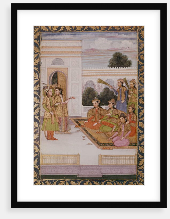 Joseph presented to the wives of Mizr by Zuleika, Potiphar's wife, episode from the popular Persian poem 'Yusuf and Zulaikha' by Jami c.1780 by School Mughal