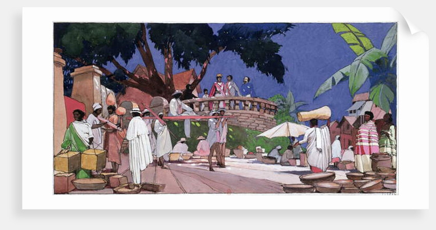 Jean Laborde and Queen Ranavalona I of Madagascar in c.1855, c.1910-20 by Georges de Feure