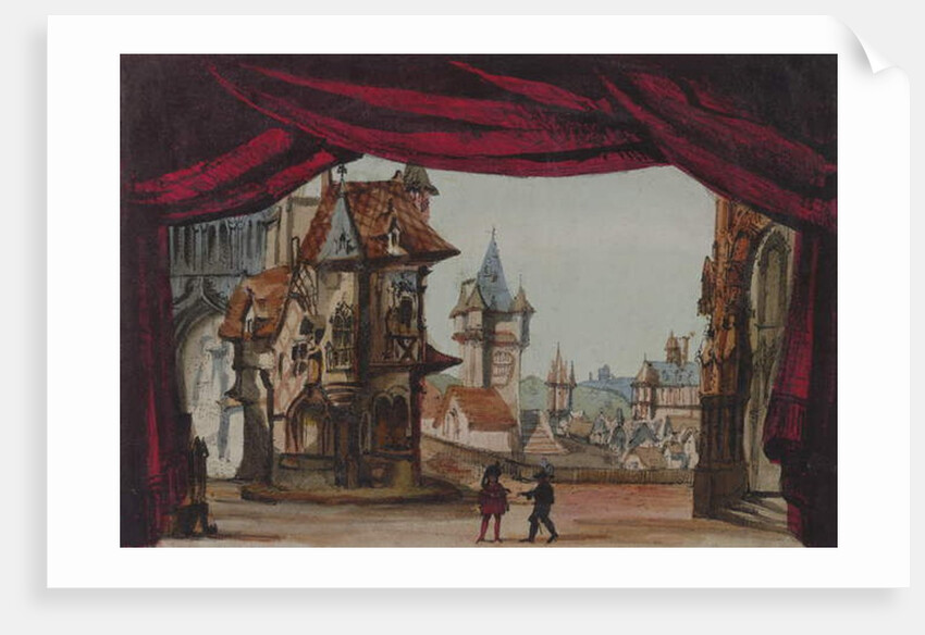 Stage design for 'La Juive', first performed at the Paris Opera on 23rd February 1835 by French School