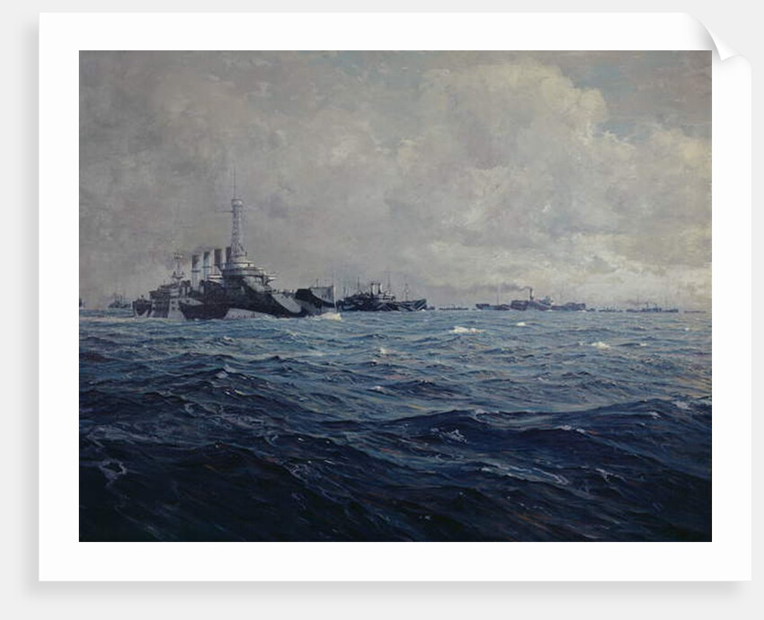 The Arrival of the American Fleet in France, 1917 by French School