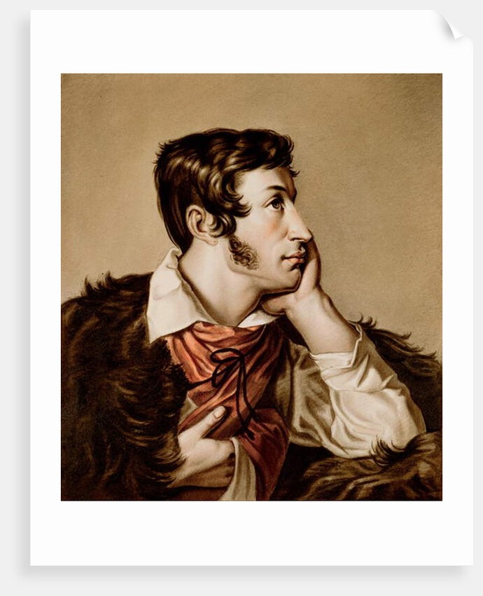Portrait of Adam Bernard Mickiewicz by Walenty Wankowicz