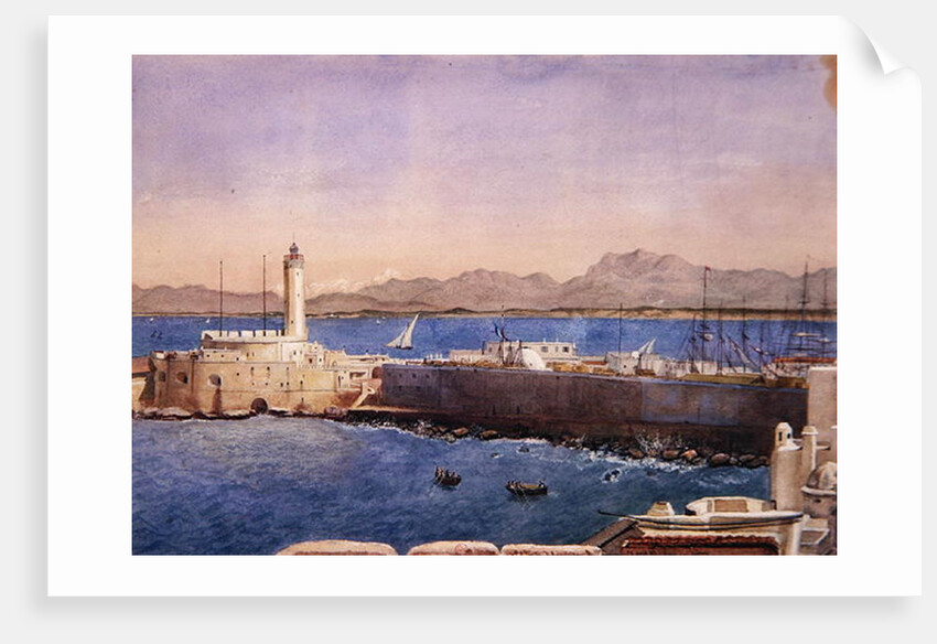The Harbour and Jetty at Algiers, c.1830 by Theodore Leblanc