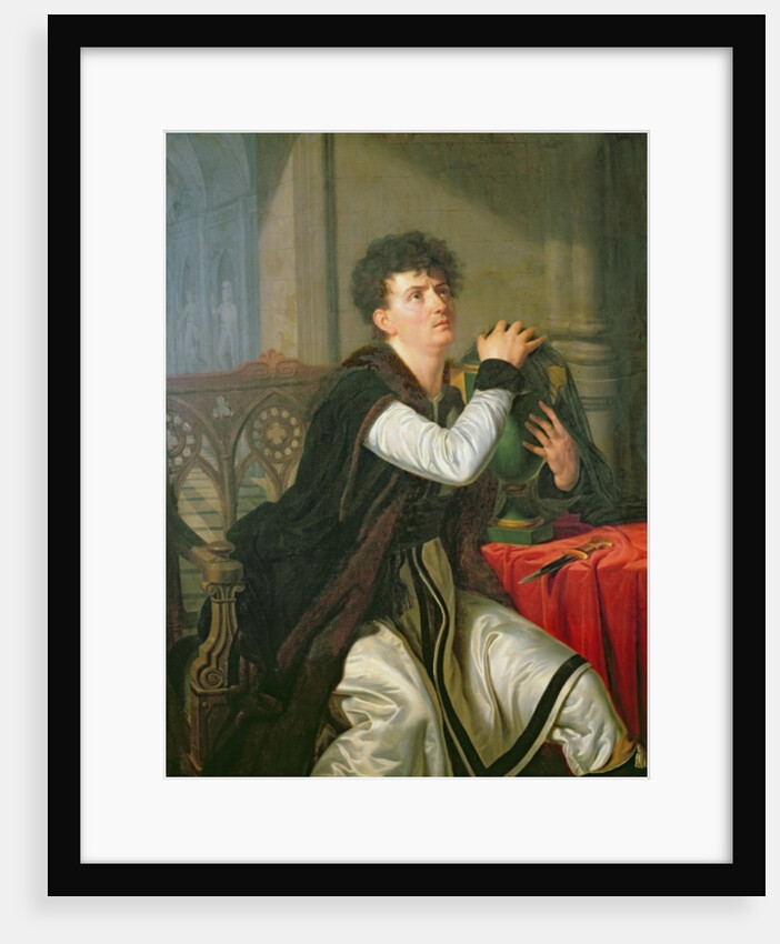 Portrait of Francois Joseph Talma as Hamlet by Anthelme Francois Lagrenee