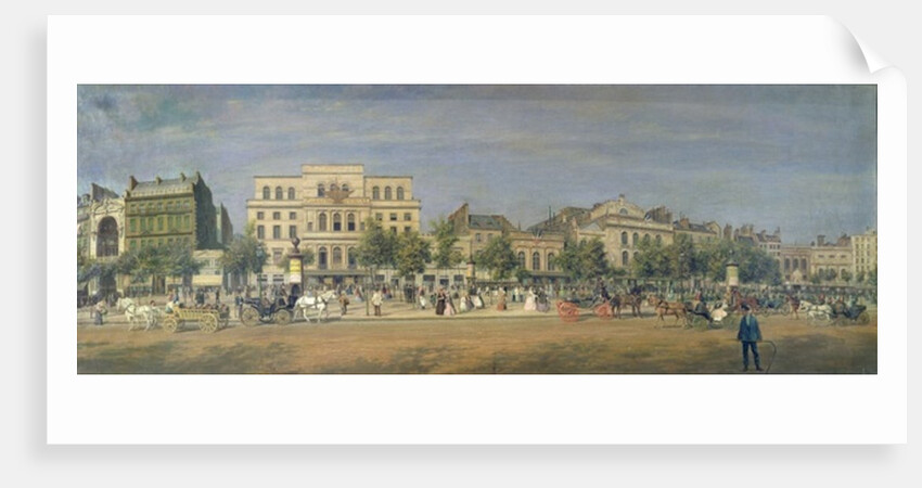 Panorama of Le Boulevard du Temple and its several theatres, c.1860 by Adolphe Martial Potemont