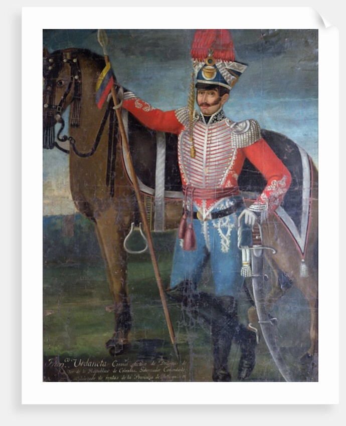 Francisco Urdaneta, Colonel of Dragoons, 1822 by Colombian School