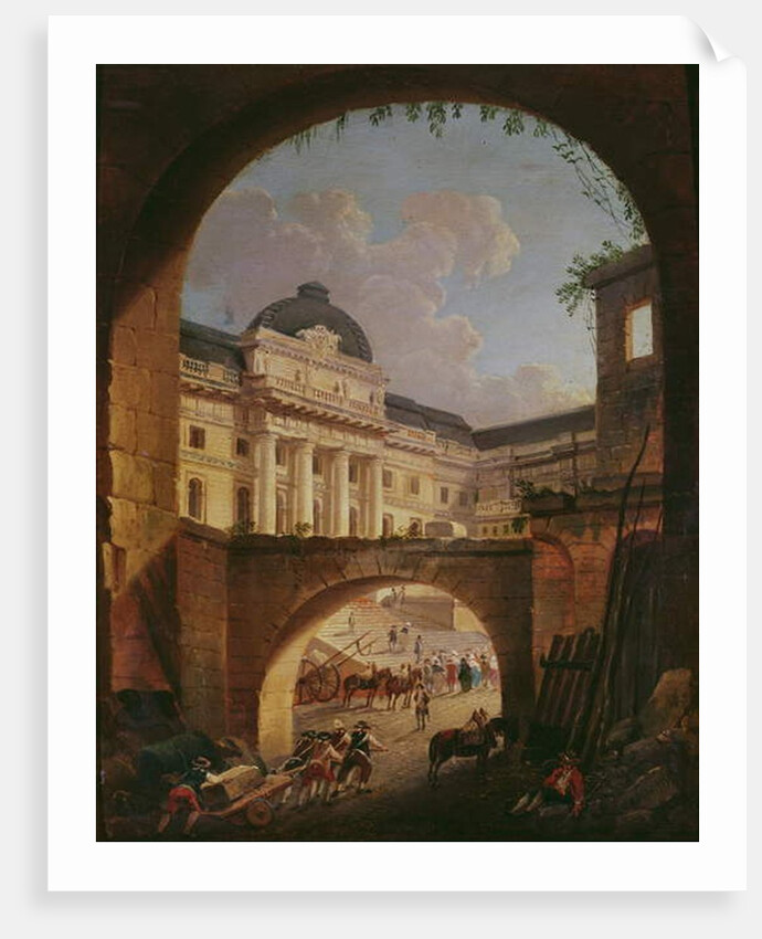 The Palais de Justice, Paris, by Pierre Antoine Demachy